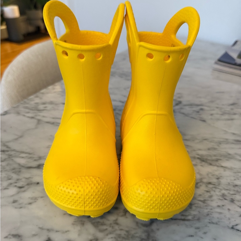 Yellow Kids Rain Boots